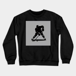 Hockey player with puck Crewneck Sweatshirt